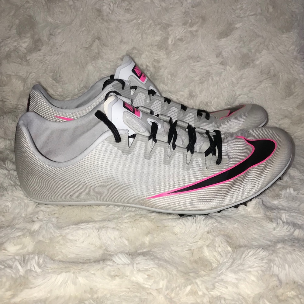 NIKE ZOOM 400 TRACK SHOES PURE PLATINUM